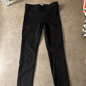 Kohls Black Skinny Jeggings Girls Size 7